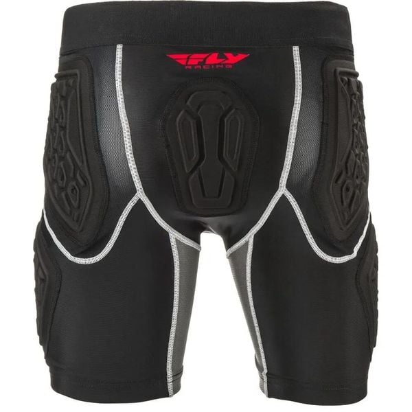 Szorty kompresyjne Fly Racing Barricade. Czarne odzież kompresyjna FLY RACING, s, bez wzorów. Za 213.50 zł.