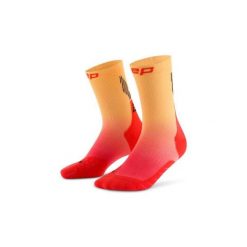 Męskie sportowe skarpety kompresyjne do połowy łydki Core Run gradient CEP. Brązowe odzież kompresyjna CEP, m, bez wzorów, z elastanu. Za 99.00 zł.