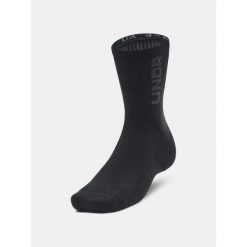 Skarpety treningowe Under Armour 3-Maker Mid Crew 3P. Czarne buty treningowe Under Armour, bez wzorów, na fitness i siłownię. Za 59.99 zł.