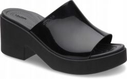 Klapki Dla Dorosłych Crocs Crocs Brooklyn High Shine Heel Slide. Czarne klapki Crocs, z materiału. Za 230.99 zł.