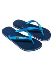 Ipanema Japonki w kolorze granatowo-niebieskim rozmiar: 45/46. Niebieskie japonki Ipanema, bez wzorów, z tworzywa sztucznego. Za 48.73 zł.