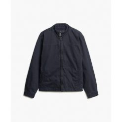 Kurtka Superdry Harrington classique. Niebieskie kurtki Superdry, l, bez wzorów, bez kaptura. Za 552.90 zł.