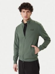 EA7 Emporio Armani Bluza 8NPM31 PJVRZ U7260 Zielony Regular Fit. Zielone bluzy EA7 Emporio Armani, m, bez wzorów, z bawełny, bez kaptura. Za 459.99 zł.