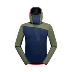 Bluza z kapturem La Sportiva Big Wall. Niebieskie bluzy z kapturem La Sportiva, l, bez wzorów, z elastanu, z kapturem. Za 690.25 zł.
