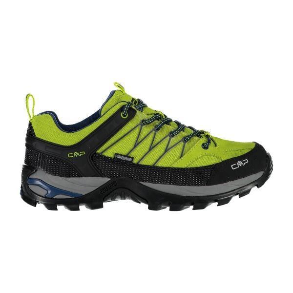Niskie buty trekkingowe CMP Rigel waterprof. Szare buty turystyczne CMP, bez wzorów, z meshu, bez zapięcia, trekkingowe. Za 388.85 zł.