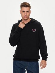 Hugo Sweter Scuud 50516626 Czarny Oversize. Czarne swetry rozpinane Hugo, l, bez wzorów, z syntetyku, bez kołnierzyka, bez ramiączek. Za 419.99 zł.