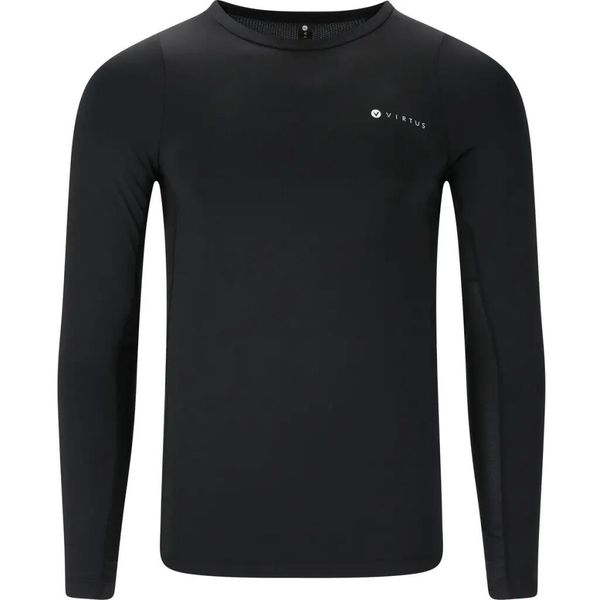 Koszulka kompresyjna z długim rękawem Virtus Jasp. Czarne odzież kompresyjna VIRTUS, xl, bez wzorów, z materiału, na fitness i siłownię. Za 154.00 zł.