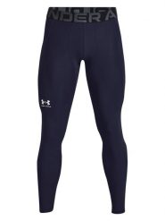Under Armour Legginsy sportowe w kolorze granatowym rozmiar: M. Niebieskie spodnie treningowe długie Under Armour, m, bez wzorów, z materiału. Za 104.39 zł.