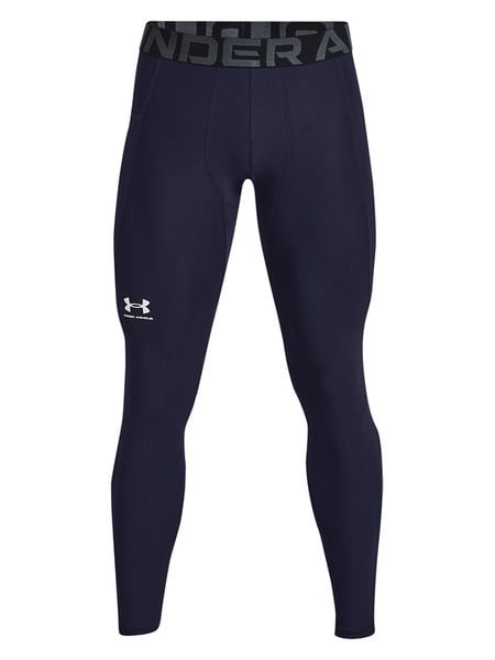 Under Armour Legginsy sportowe w kolorze granatowym rozmiar: S. Niebieskie legginsy długie sportowe Under Armour, s, bez wzorów, z materiału. Za 109.52 zł.