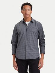Calvin Klein Koszula Gingham LV04LH100G Granatowy Slim Fit. Niebieskie koszule CALVIN KLEIN, l, bez wzorów, z bawełny, bez kołnierzyka, bez ramiączek. Za 369.99 zł.