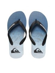 Quiksilver Japonki AQYL101242 Czarny. Czarne japonki Quiksilver, bez wzorów, z tworzywa sztucznego. Za 59.99 zł.