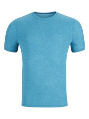 Odlo Koszulka "Essential" w kolorze błękitnym do biegania rozmiar: M. Niebieskie t-shirty sportowe ODLO, bez wzorów, z materiału, bez ramiączek, do biegania. Za 149.66 zł.