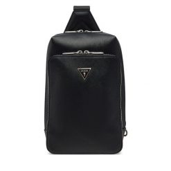 Saszetka Guess. Czarne torby na ramię Guess, z aplikacjami, małe, bez dodatków. Za 339.99 zł.