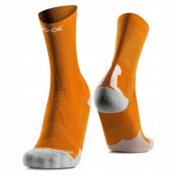 Skarpety unisex X-Socks Bike Perform Crew Flame Orange O030. Brązowe skarpety X-Socks, bez wzorów. Za 119.99 zł.