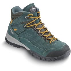 Buty trekkingowe męskie MEINDL Salo Mid GTX. Niebieskie trekkingi MEINDL, bez wzorów, bez zapięcia. Za 1,199.00 zł.