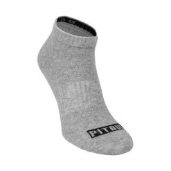 Skarpety męskie Pitbull Pad Pitbull cienkie 3-pak. Szare skarpety PITBULL, bez wzorów. Za 29.00 zł.