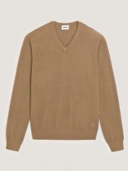 Rodier Wełniany sweter w kolorze jasnobrązowym rozmiar: XL. Brązowe swetry nierozpinane Rodier, xl, bez wzorów, z wełny, bez kołnierzyka, bez ramiączek. Za 260.99 zł.