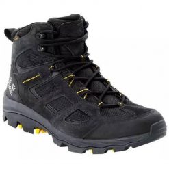 Buty do chodzenia męskie Jack Wolfskin Vojo 3 Texapore Mid. Czarne buty trekkingowe Jack Wolfskin, bez wzorów, z materiału, bez zapięcia, trekkingowe. Za 646.00 zł.