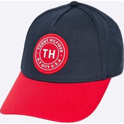 Tommy Hilfiger - Czapka. Szare czapki z daszkiem marki Tommy Hilfiger, z bawełny. W wyprzedaży za 139.90 zł.