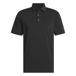 Polo adidas Ultimate365 Solid. Czarne koszulki polo Adidas, m, bez wzorów, z materiału, bez kołnierzyka, bez ramiączek, na golfa. Za 255.30 zł.