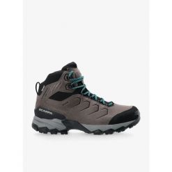 Buty GORE TEX męskie Scarpa Moraine Mid Pro GTX. Szare buty trekkingowe Scarpa, bez wzorów, z gore-texu, bez zapięcia. Za 839.99 zł.