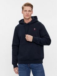 Tommy Hilfiger Bluza Small Imd MW0MW29283 Granatowy Regular Fit. Niebieskie bluzy Tommy Hilfiger, l, bez wzorów, z bawełny, bez kaptura. Za 589.99 zł.