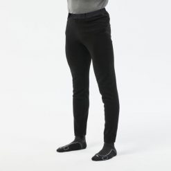 Legginsy trekkingowe męskie Quechua MH100. Czarne legginsy długie sportowe QUECHUA, m, bez wzorów, z dzianiny, trekkingowe. Za 59.99 zł.