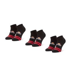 Zestaw 3 par niskich skarpet męskich Ellesse. Czarne skarpety Ellesse, bez wzorów. Za 59.99 zł.