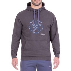 Bluza w kolorze ciemnoszarym. Bluzy z kapturem marki Jeep, m, z kapturem. W wyprzedaży za 119.95 zł.
