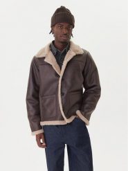 Jack & Jones Kurtka z imitacji skóry Cambridge 12282946 Brązowy Regular Fit. Brązowe kurtki Jack & Jones, m, bez wzorów, ze skóry, bez kaptura. Za 449.99 zł.