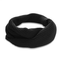 Komin zimowy PAOLO PERUZZI BR-06-BL czarny. Czarne szaliki Paolo Peruzzi, bez wzorów, z materiału. Za 49.99 zł.