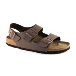 Sandały Birkenstock Milano Mocca Brązowy Dorosłych. Brązowe sandały Birkenstock, z gumy, bez zapięcia. Za 420.70 zł.