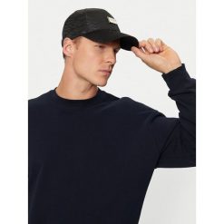 Czapka z daszkiem Guess. Czarne czapki z daszkiem Guess, z aplikacjami. Za 129.99 zł.