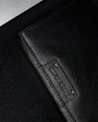 Portfel skórzany Ronaldo N4-NAD-RON RFID czarny. Czarne portfele RONALDO, z aplikacjami, ze skóry. Za 36.00 zł.
