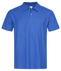 Chabrowa Bawełniana Koszulka POLO -STEDMAN- Męska, Krótki Rękaw, z Kołnierzykiem, Niebieska. Niebieskie bluzki z długim rękawem Stedman, m, bez wzorów, z bawełny, bez kołnierzyka, bez ramiączek. Za 89.00 zł.
