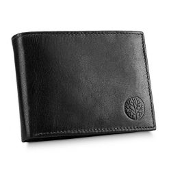Portfel skórzany BETLEWSKI BPM-VTCC-61 CZARNY. Czarne portfele Betlewski, bez wzorów, ze skóry. Za 139.99 zł.