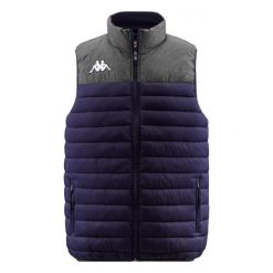 Kurtka puchowa Kappa Dattilo. Niebieskie kurtki Kappa, na zimę, m, bez wzorów, z puchu, bez kaptura. W wyprzedaży za 254.70 zł.
