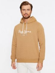 Pepe Jeans Bluza PM582521 Żółty Regular Fit. Żółte bluzy Pepe Jeans, m, bez wzorów, z bawełny, bez kaptura. Za 369.99 zł.