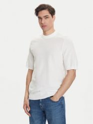 BOSS Sweter Kencel 50545678 Biały Regular Fit. Białe swetry rozpinane Boss, m, bez wzorów, z syntetyku, bez kołnierzyka, bez ramiączek. Za 599.99 zł.