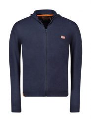 Geographical Norway Kardigan "Felinood" w kolorze granatowym rozmiar: XXL. Niebieskie swetry rozpinane Geographical Norway, xxl, bez wzorów, bez kołnierzyka, bez ramiączek. Za 106.13 zł.