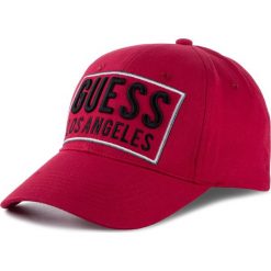 Czapka z daszkiem GUESS - M93Z24 WBN60 TLRD/N. Czerwone czapki z daszkiem Guess, z aplikacjami, z bawełny. Za 119.00 zł.