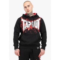 Bluza z kapturem Tapout Splashing. Czarne bluzy z kapturem TAPOUT, xl, bez wzorów, z bawełny, z kapturem. Za 247.50 zł.