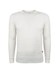 Xagon Man Sweter "Finezza" | 1&B0218 | Mężczyzna | Kremowy. Białe swetry nierozpinane Xagon, m, bez wzorów, z poliamidu, bez kołnierzyka, bez ramiączek. W wyprzedaży za 179.00 zł.