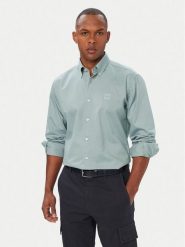 BOSS Koszula Ricoplus_M 50565626 Niebieski Regular Fit. Niebieskie koszule Boss, m, bez wzorów, z bawełny, bez kołnierzyka, bez ramiączek. Za 403.99 zł.