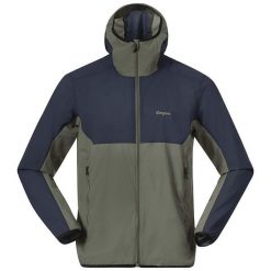 Kurtka wiatrówka męska Bergans of Norway Vaagaa Zielono-Niebieska. Zielone kurtki BERGANS OF NORWAY, l, bez wzorów, bez kaptura. Za 438.99 zł.