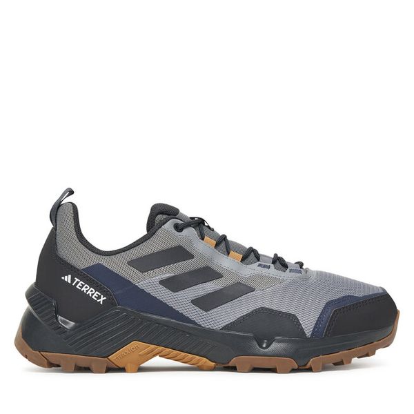 Trekkingi adidas. Szare buty trekkingowe Adidas, bez wzorów, bez zapięcia. Za 269.99 zł.