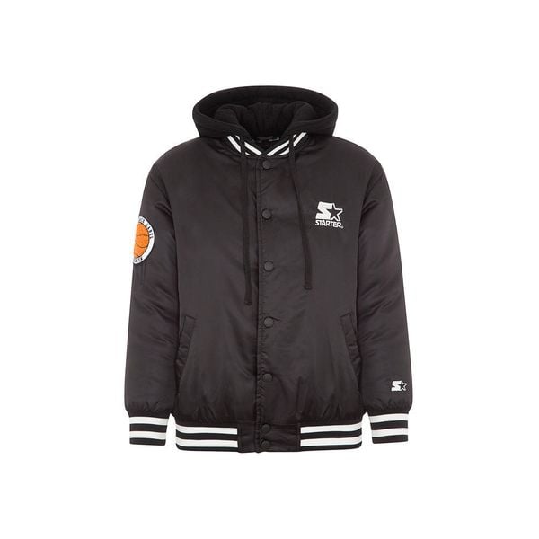 Kurtka Bambino unisex Starter 1101 czarny. Czarne kurtki Starter, bez wzorów, z materiału, bez kaptura. Za 739.50 zł.