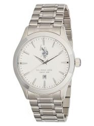 U.S. Polo Assn. Zegarek kwarcowy w kolorze srebrno-białym rozmiar: onesize. Szare, analogowe zegarki U.S. Polo Assn., ze stali. Za 326.99 zł.