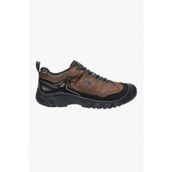 Buty trekkingowe męskie KEEN Targhee IV WP. Brązowe buty trekkingowe Keen, bez wzorów, bez zapięcia. Za 539.99 zł.
