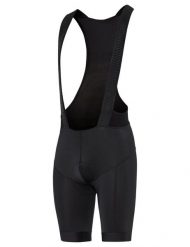 Spodenki rowerowe z szelkami i wyściełaną wkładką M Kuro Essential Bib. Czarne spodenki rowerowe Vaude, m, bez wzorów, na fitness i siłownię. Za 464.20 zł.
